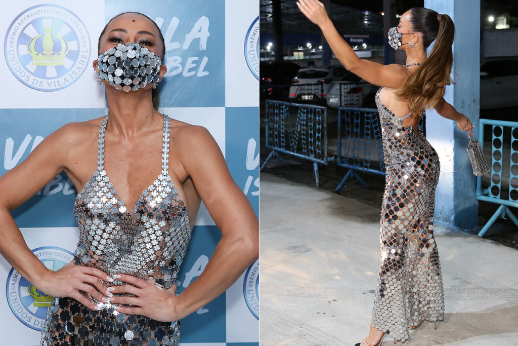 Sabrina Sato chegando para receber coroa de Rainha, na Vila Isabel