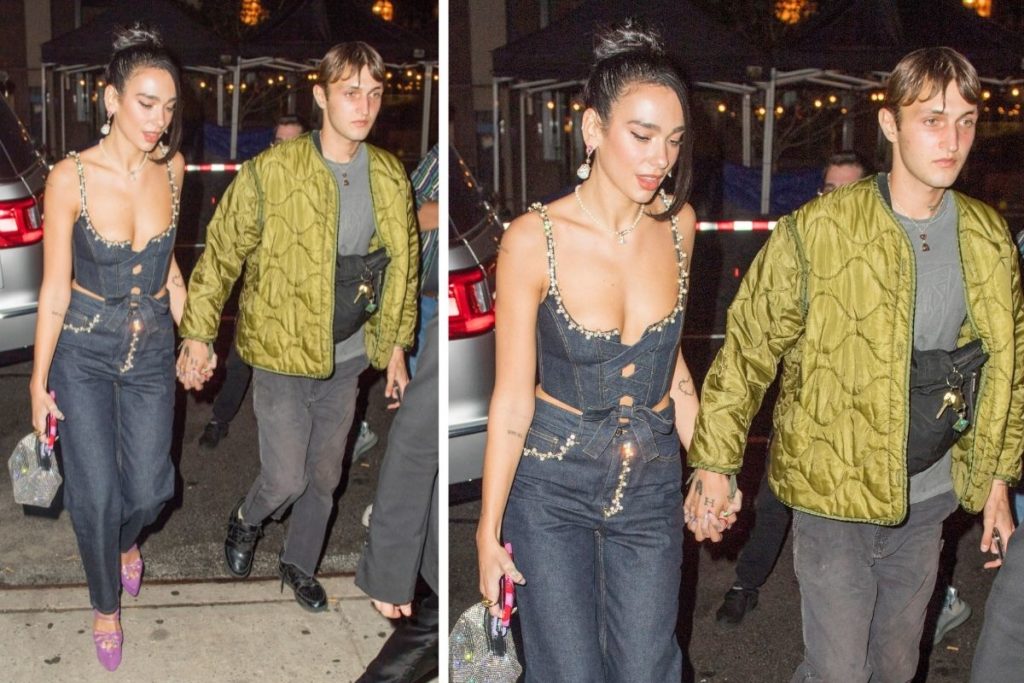 Dua Lipa e o namorado Anwar Hadid curtem noite romântica em Nova York
