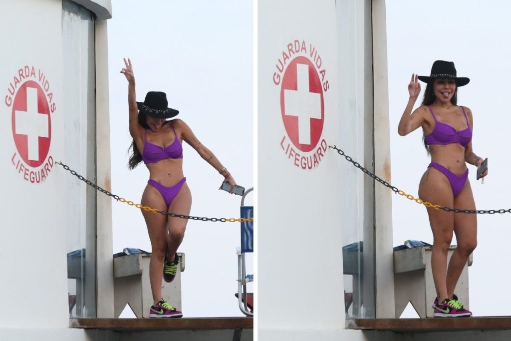  Liziane Gutierrez curte praia