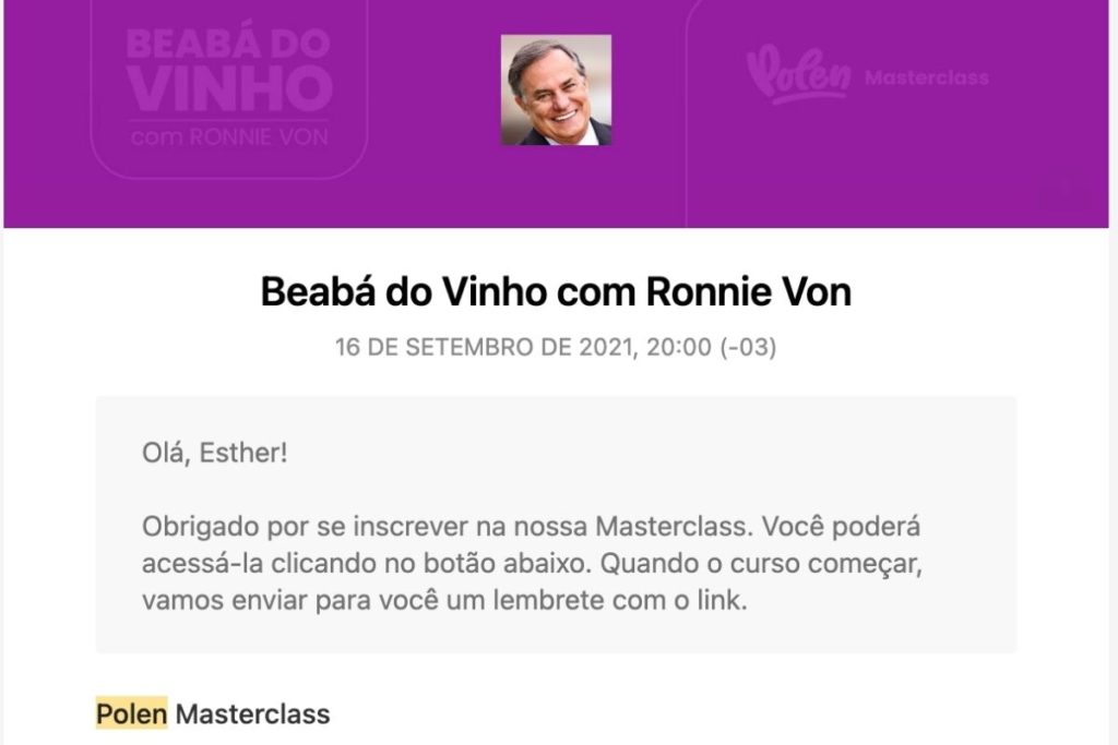 Curso de vinhos com Ronnie Von