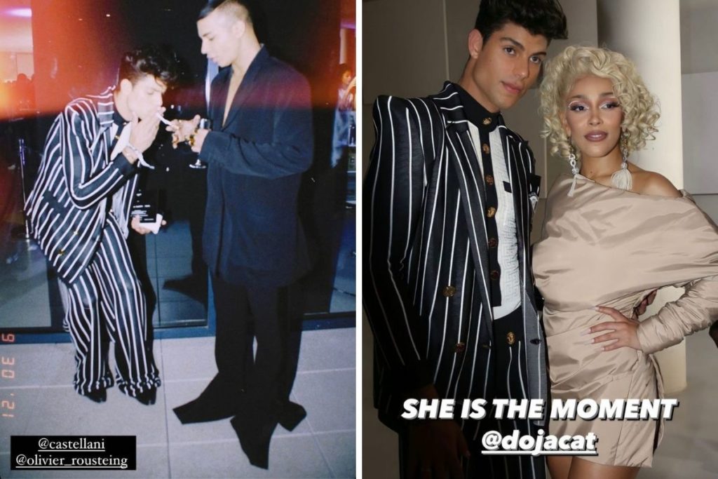 Lucas Castellani na primeira fila da Paris Fashion Week