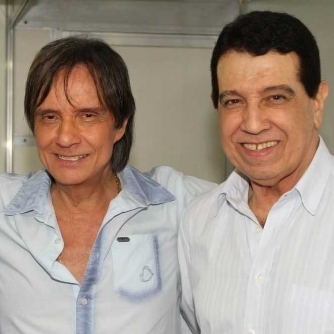 Roberto Carlos e o irmão Lauro
