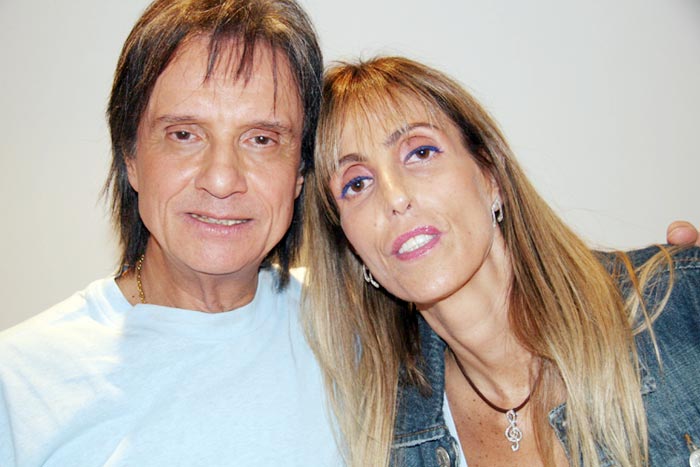 Roberto Carlos e a filha Ana Paula