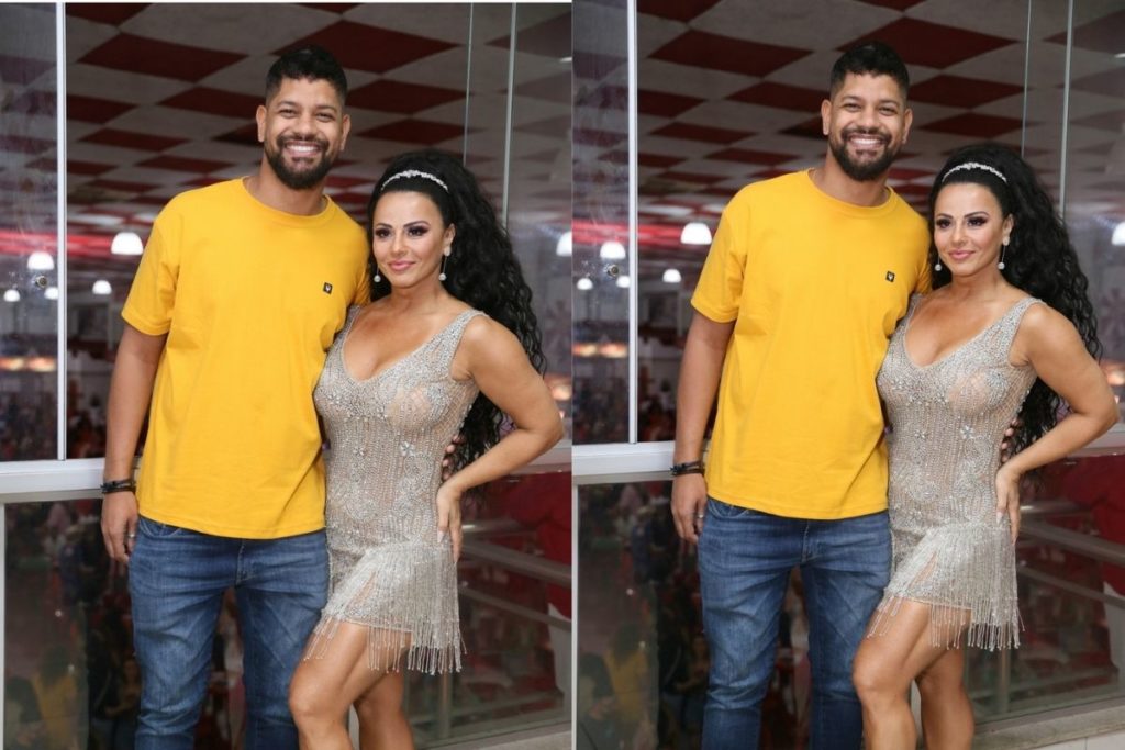 Viviane Araújo comemora aniversário do marido