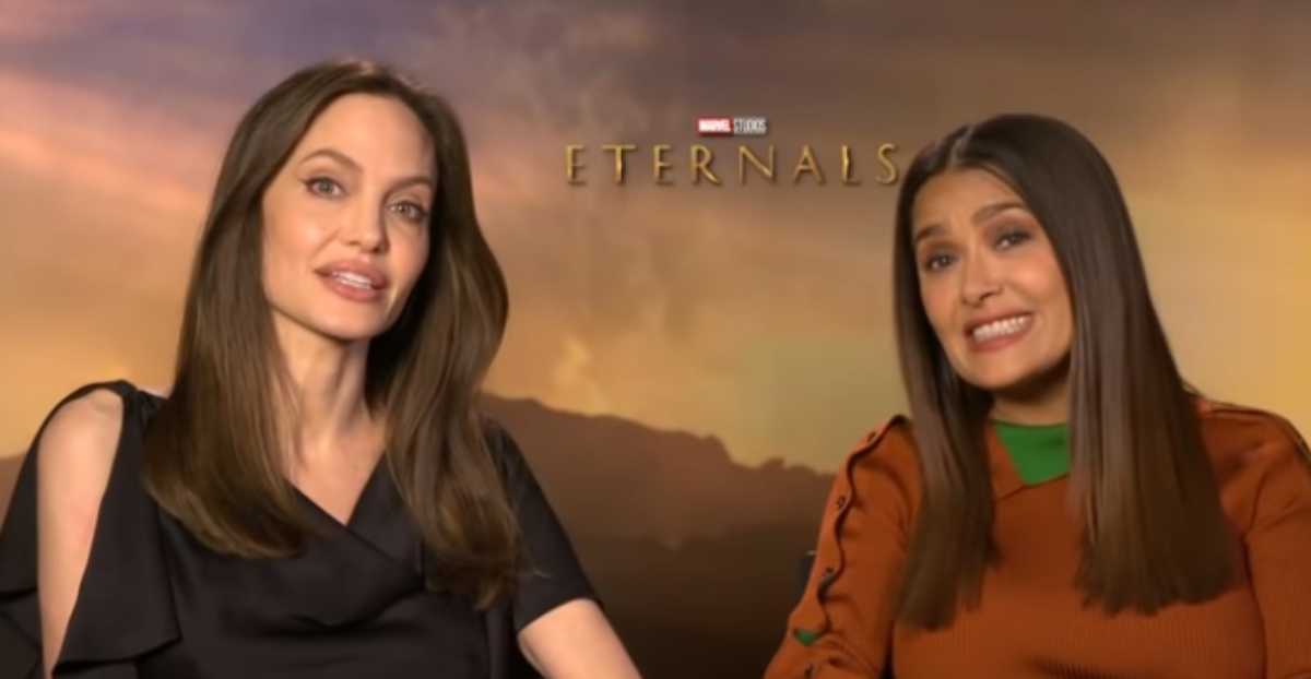 Angelina Jolie, Salma Hayek, programa Daily Pop