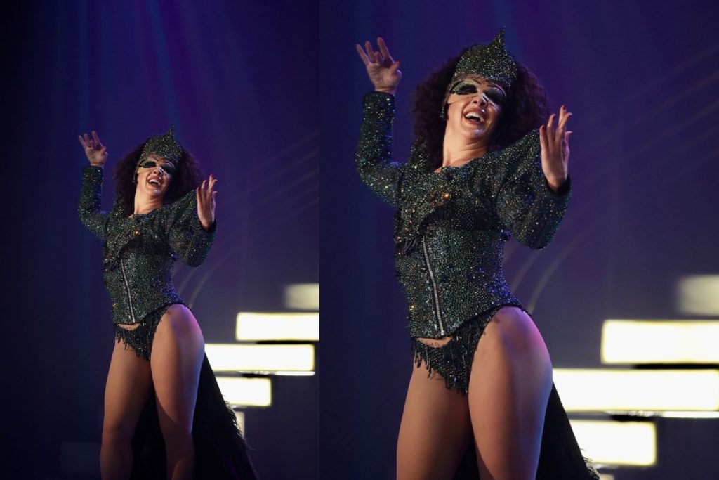 Claudia Raia no espetáculo 