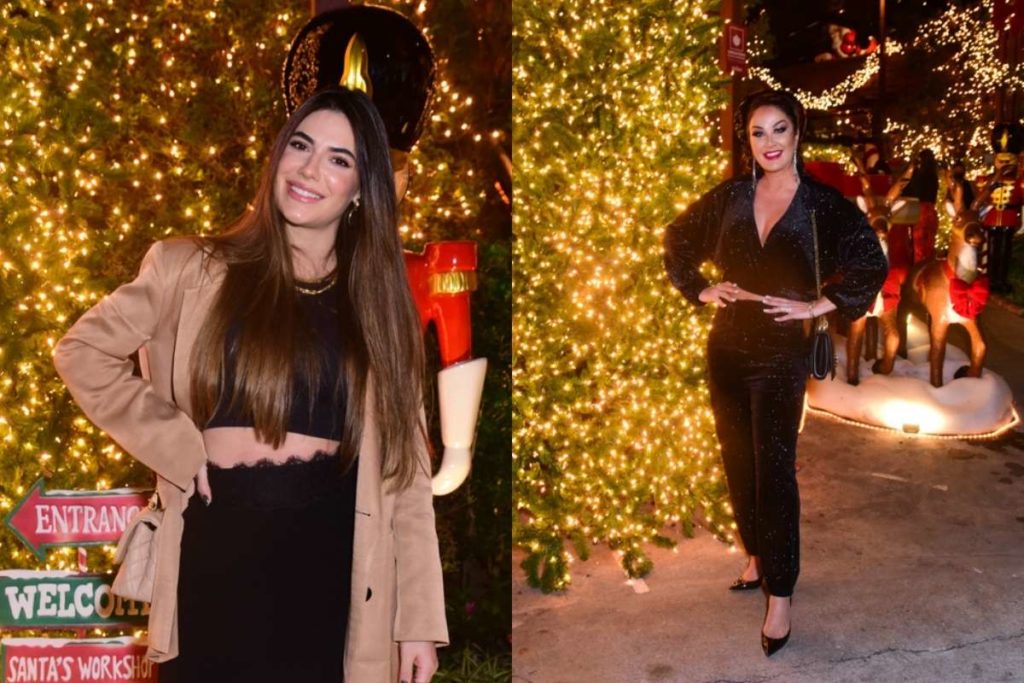 Jade Magalhães e Helen Ganzarolli Inauguração de decoração de Natal reune famosos em São Paulo. Foto: Leo Franco/AgNews