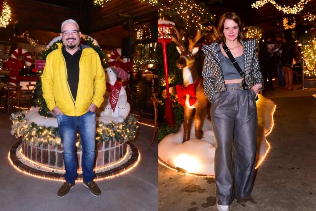 Inauguração de decoração de Natal reune famosos em São Paulo