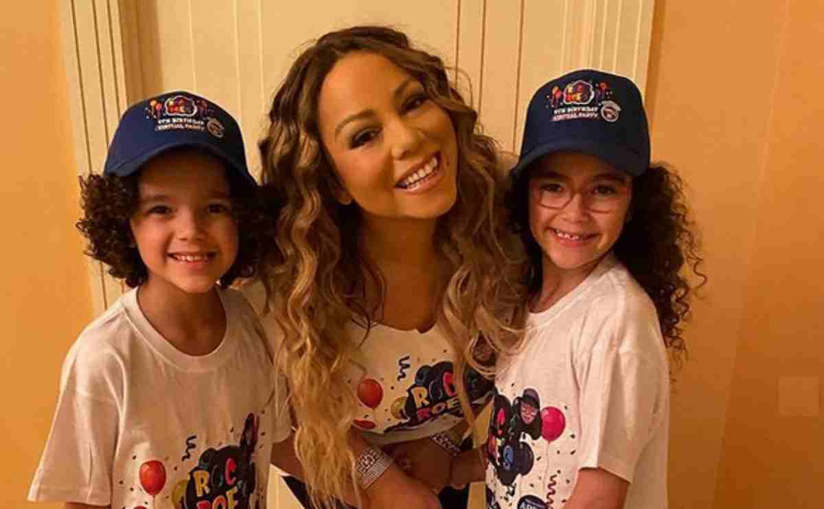 Mariah Carey com os filhos