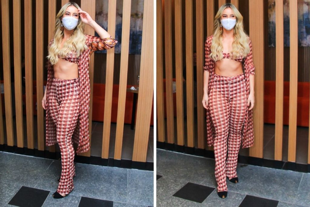 Paolla Oliveira em inauguração de loja de estética no Rio de Janeiro