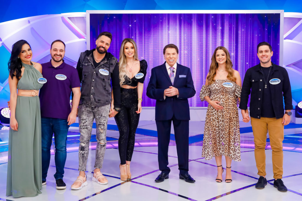 Silvio Santos recebe convidados no Programa Silvio Santos