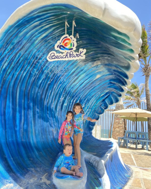 Herdeiros de Kyra Gracie e Malvino Salvador no Beach Park