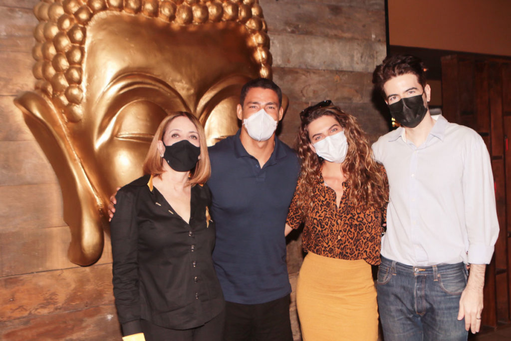 Liège Monteiro, Cauã Reymond, Mariana Goldfarb e Luiz Fernando Coutinho
