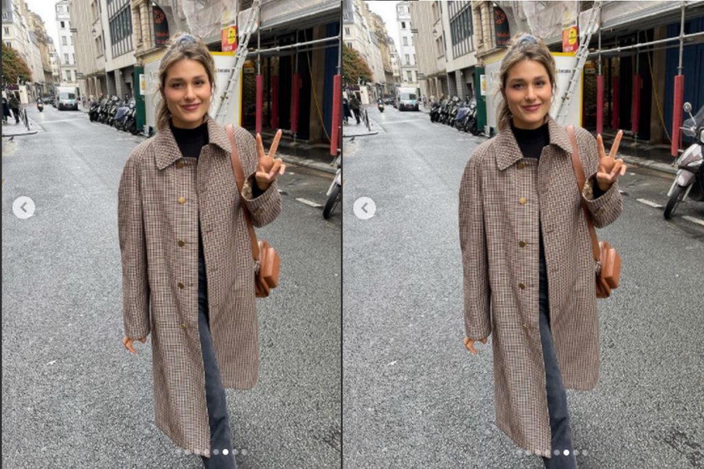 Sasha Meneghel nas ruas de Paris
