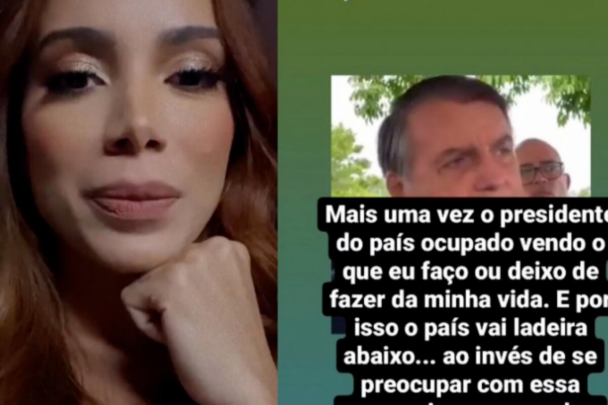 Anitta rebate Bolsonaro