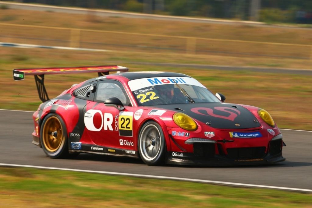 Carro de Caio Castro na Porsche Cup