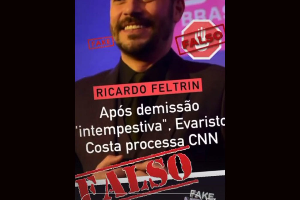 Evaristo Costa desmente informação de que processou a CNN