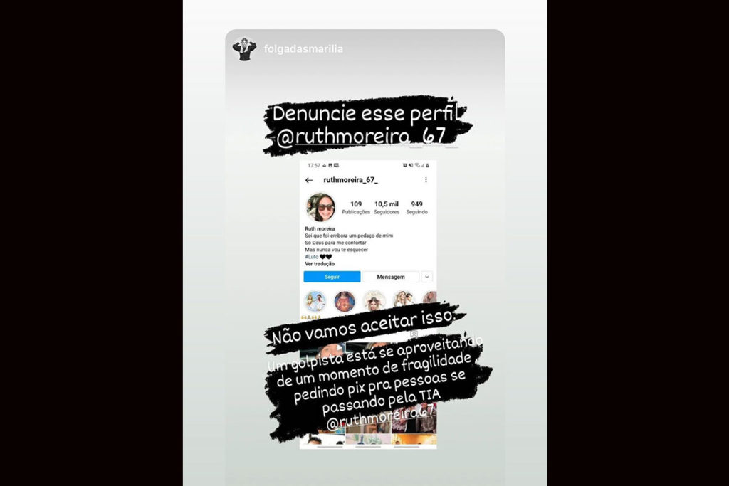 Mãe de Marília Mendonça denuncia golpista que se passa por ela nas redes sociais