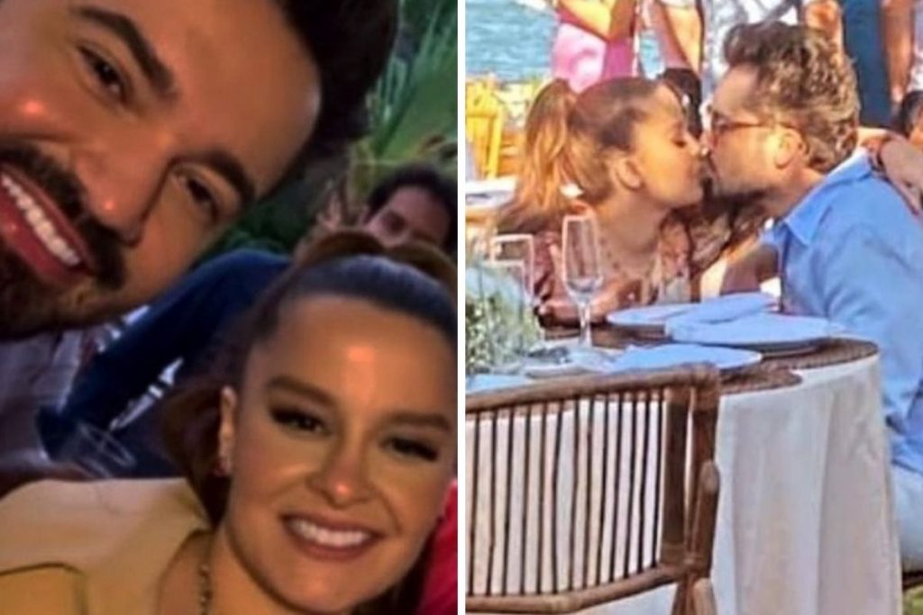 Maiara e Fernando Zor aos beijos