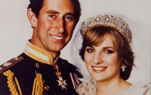 Retrato da Princesa Diana e Principe Charles