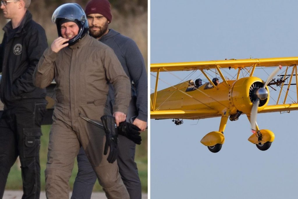 Tom Cruise no set de filmagem de Missão Impossível