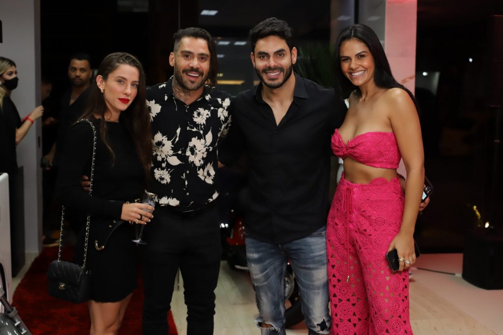 Rodolffo com convidados Rayssa Stival, Yuri Fernandes e Izabella Rios.