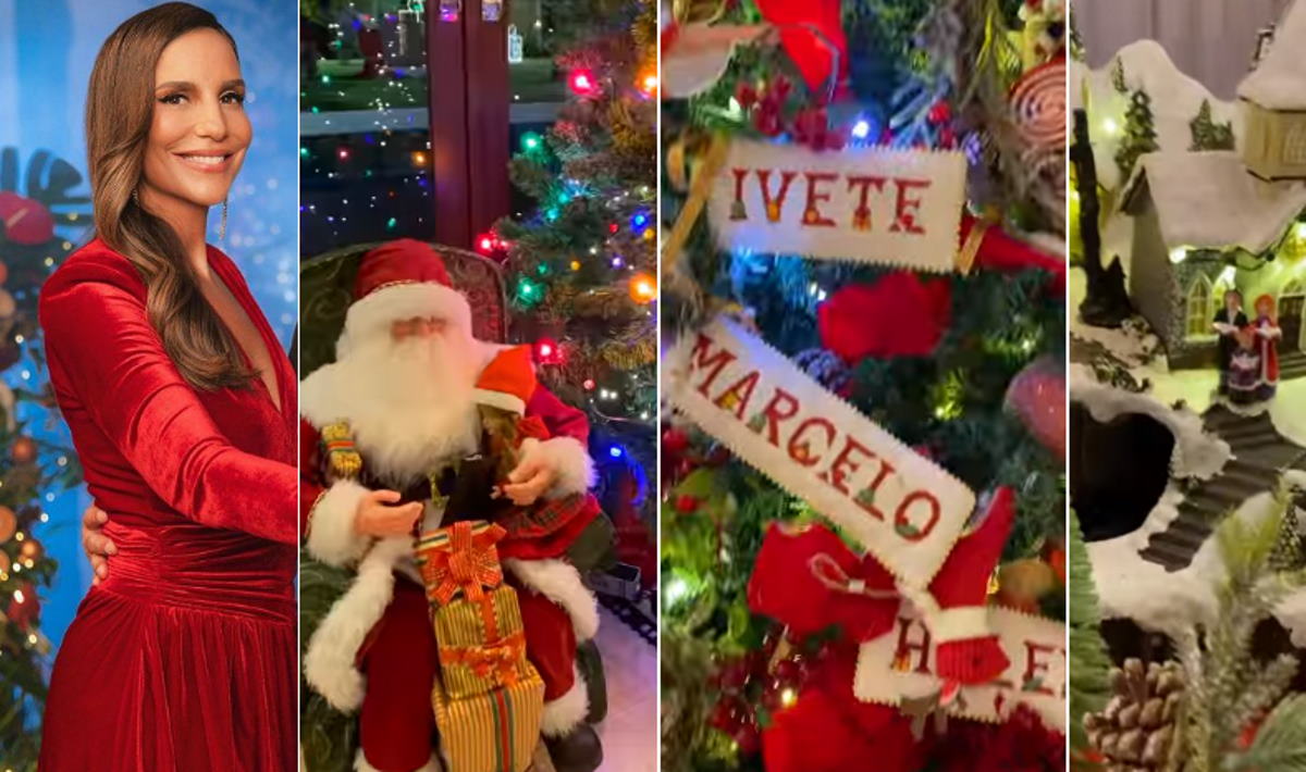 Ivete Sangalo mostra decoração luxuosa de Natal e impressiona
