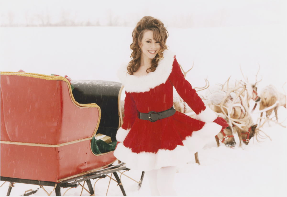 Mariah Carey roupa de Natal
