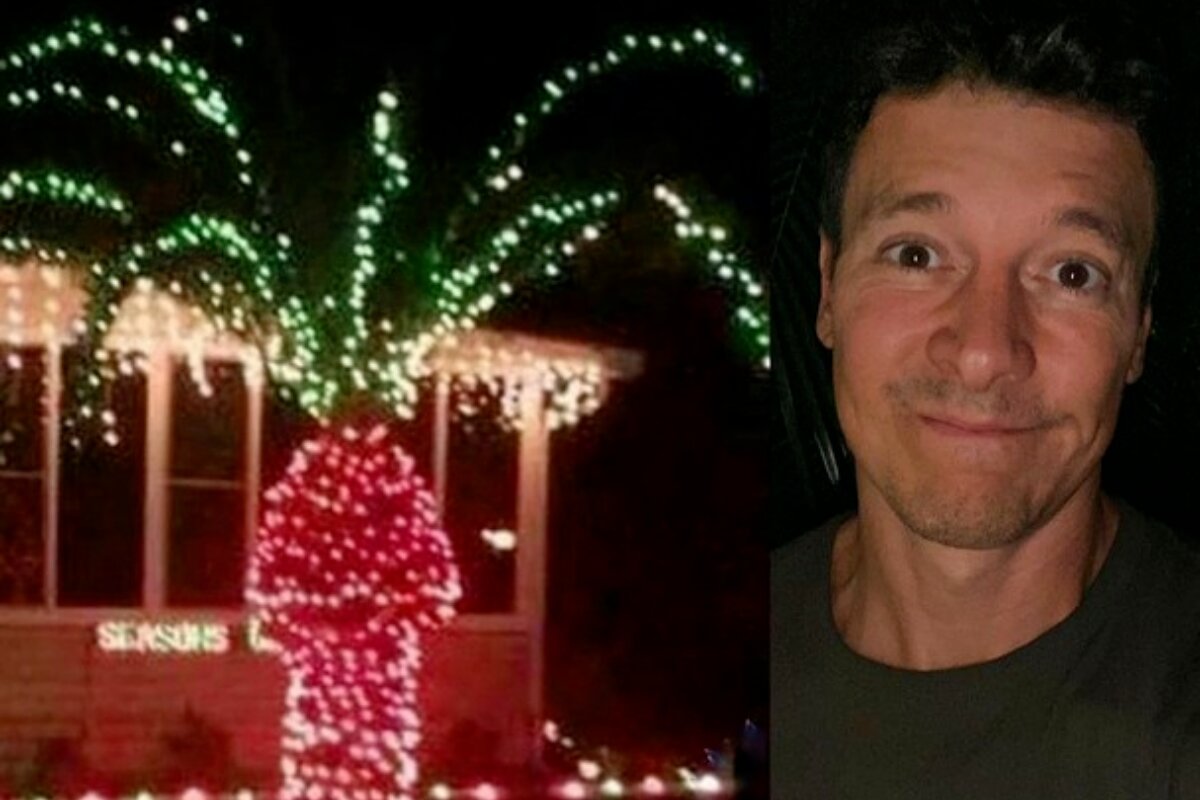 Rodrigo Faro se diverte e exibe árvore de Natal em formato de pênis