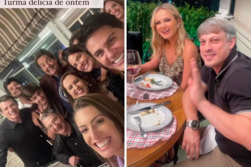 Eliana e Adriano Ricco com Tom Cavalcante e Elaine Mickely com Caçulinha