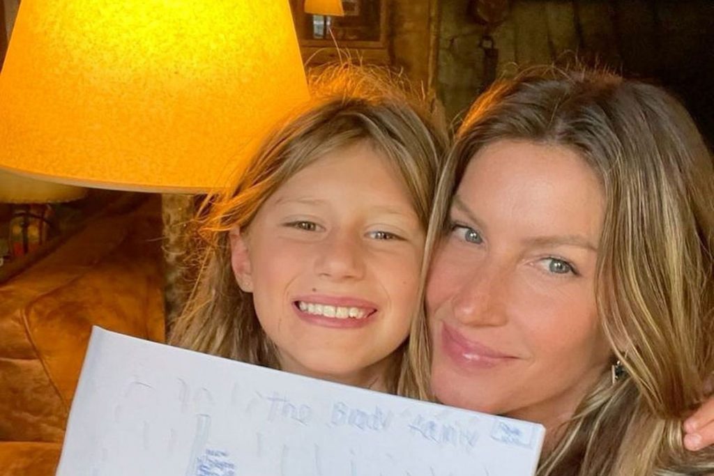 Gisele Bündchen com a filha Vivian