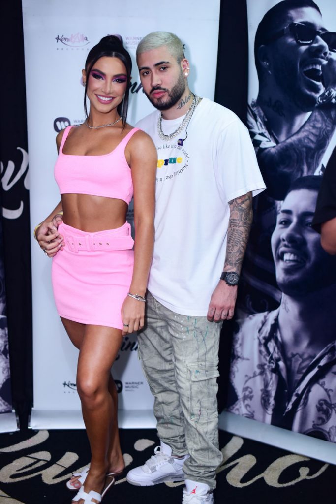 Kevinho e namorada, Gabriela Versiani, na Farofa da GKay