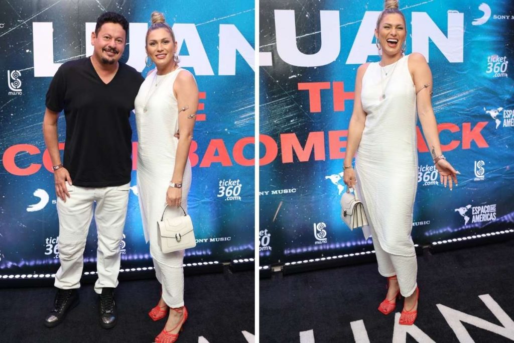 Lívia Andrade aparece com o namorado, Maquinhos