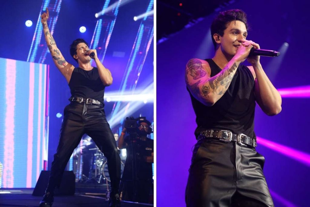 Famosos curtiram apresentação de Luan Santana no Espaço das Américas.