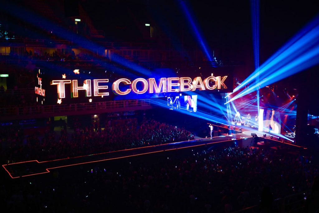Luan Santana se apresenta, no Rio de Janeiro, com a turnê The Comeback