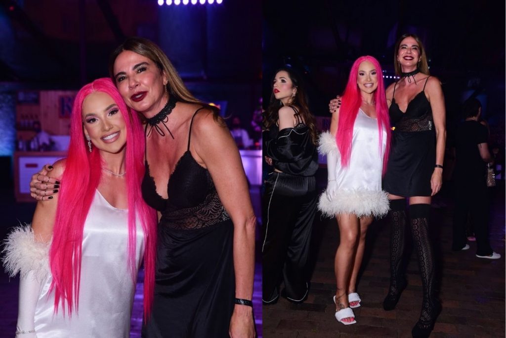 luciana gimenez e virginia em festa do pijama