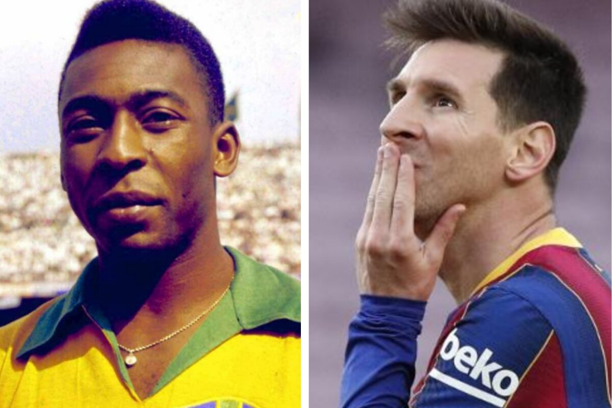 Pelé e Lionel Messi