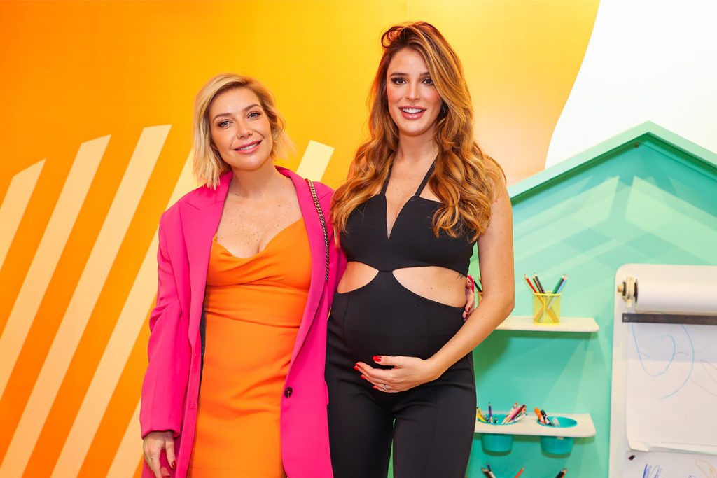 Rafa Brites e Luiza Possi em evento.