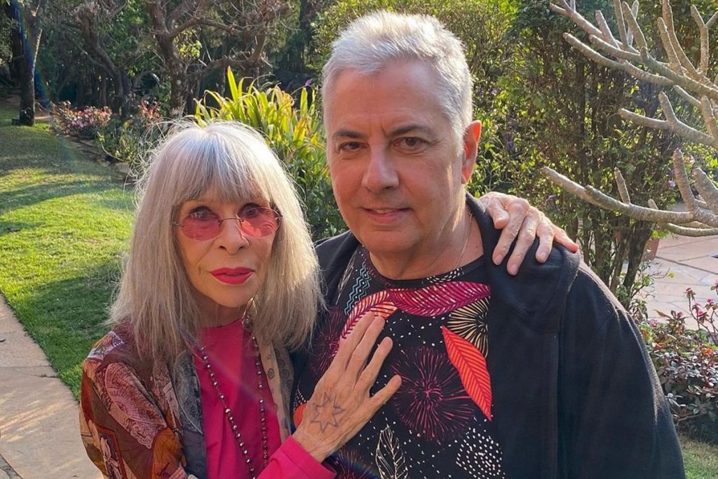 Rita Lee com o marido Roberto de Carvalho