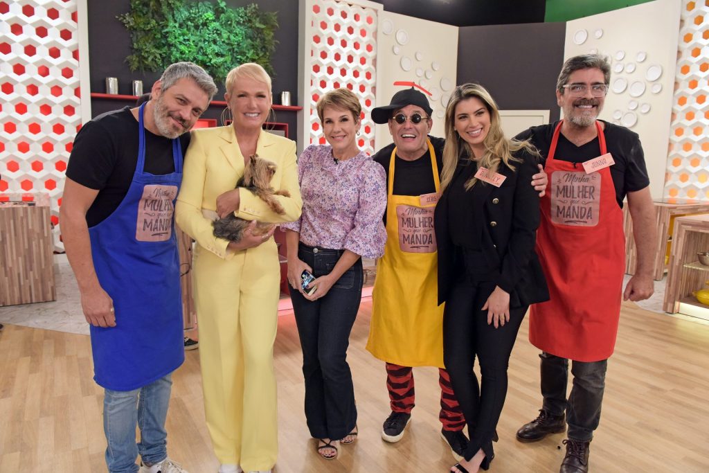 Xuxa Meneghel e Junno Andrade no Programa Eliana
