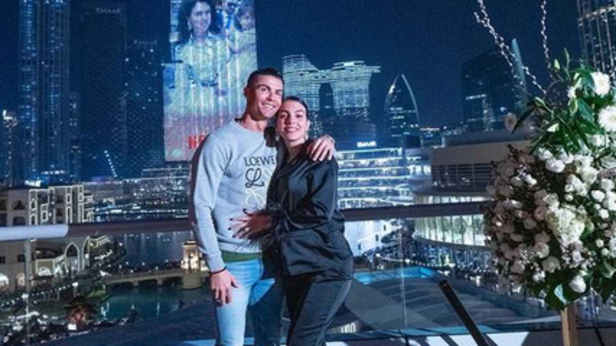 Cristiano Ronaldo e Georgina na estreia do documentário