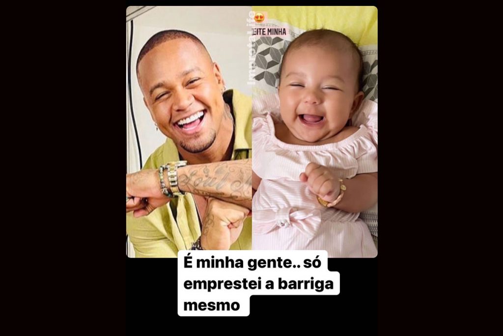 Semelhança entre Léo Santana e Liz impressiona