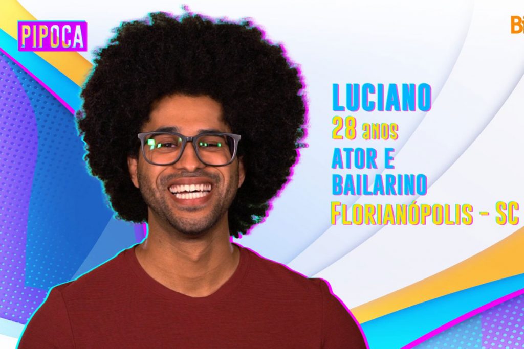 Luciano, do grupo Pipoca, no BBB22