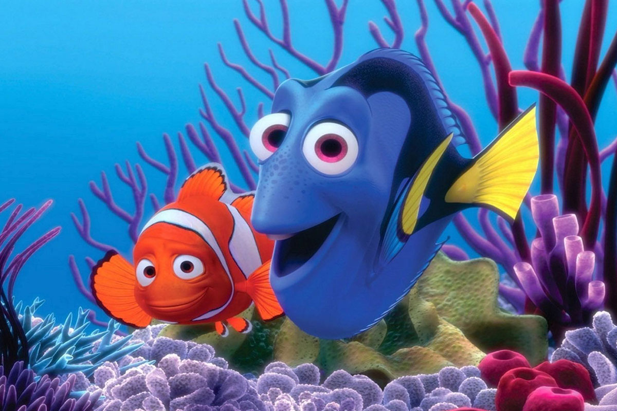Cena do filme Procurando Nemo