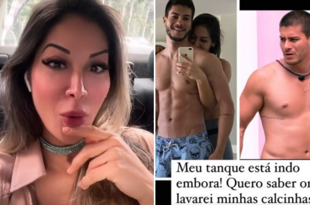 Maíra Cardi se espanta com ganho de peso de Arthur Aguiar