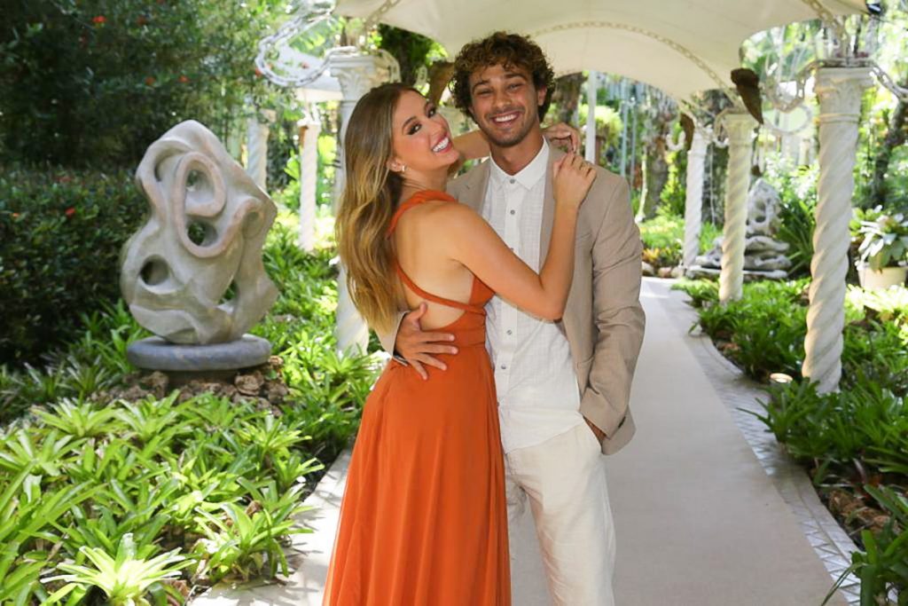 Duda Reis e André Luis Frambach em casamento de Erick Maia e Rafael Gomes