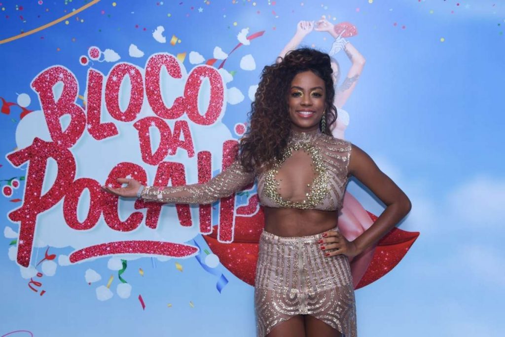 Lumena no Bloco da Pocah, em São Paulo