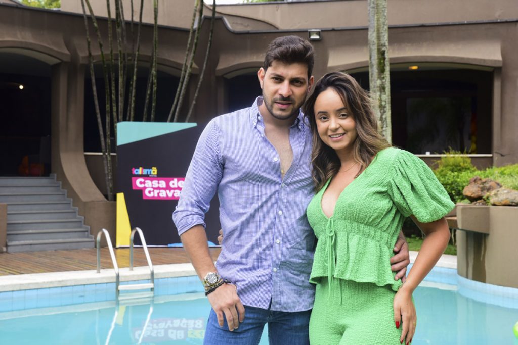 Caio Afiune e a esposa, Waléria Mota