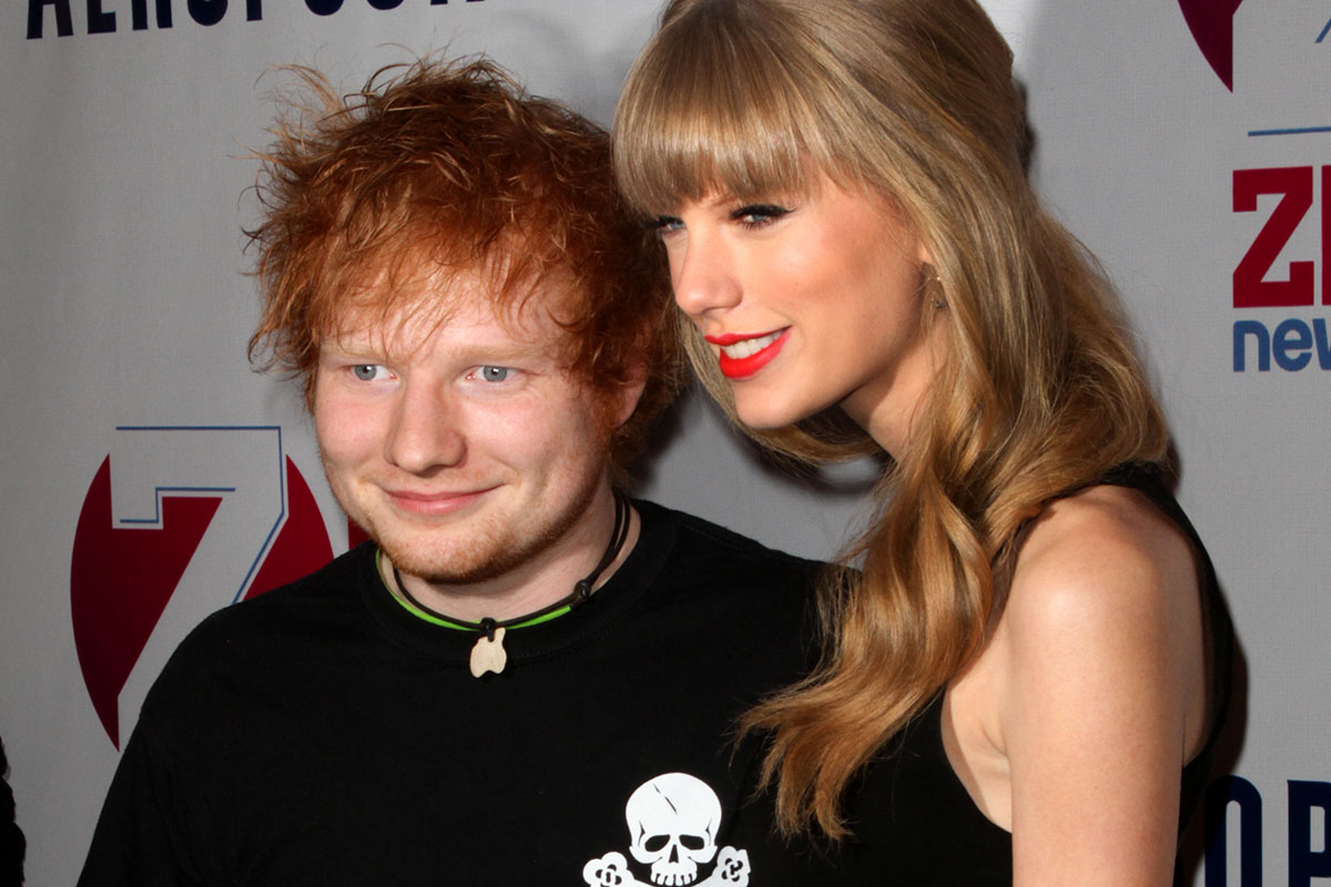 Ed Sheeran com Taylor Swift