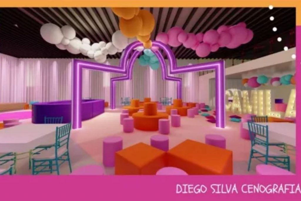 a decoração da festa de camila loures